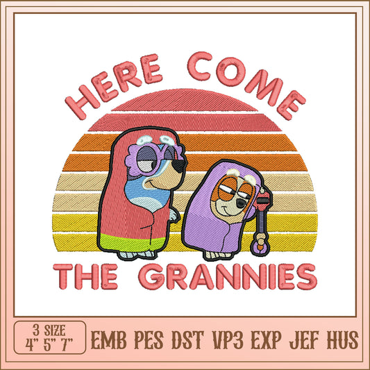 Grannies Embroidery Design