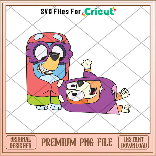 Granny Rita and Janet png, Bluey characters png, Digital Download