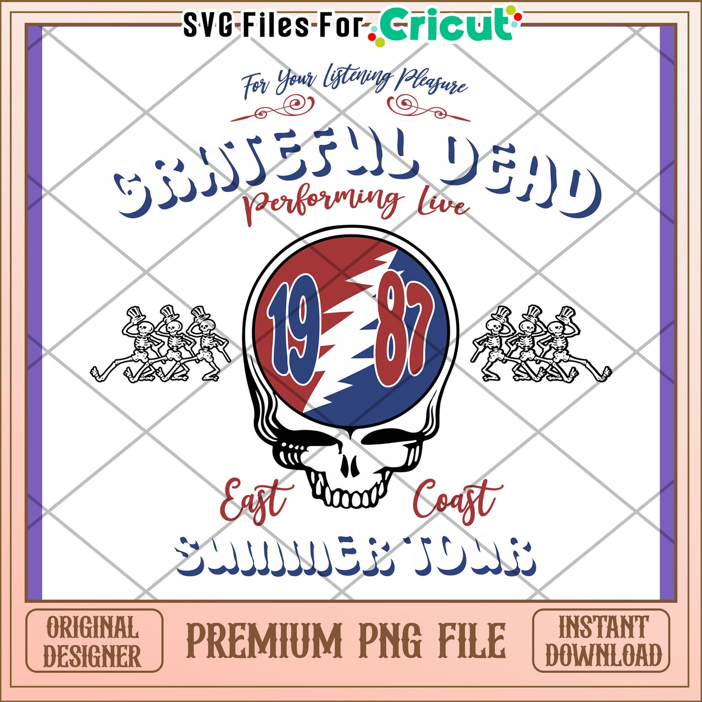 Grateful Dead 1987 Summer Tour PNG