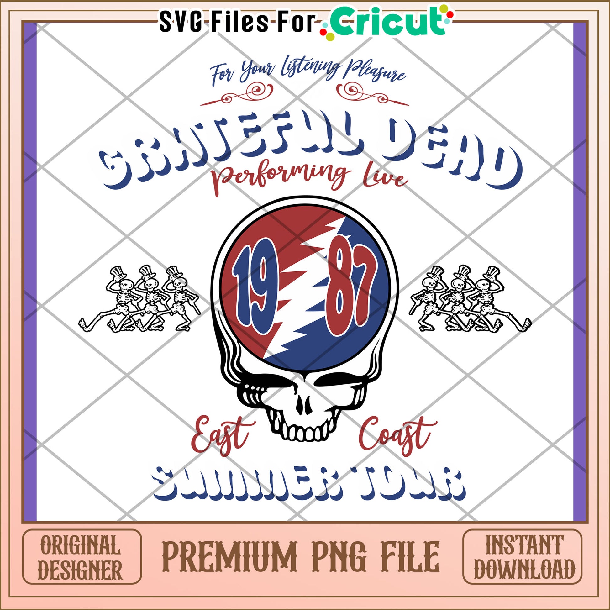 Grateful Dead 1987 Summer Tour PNG