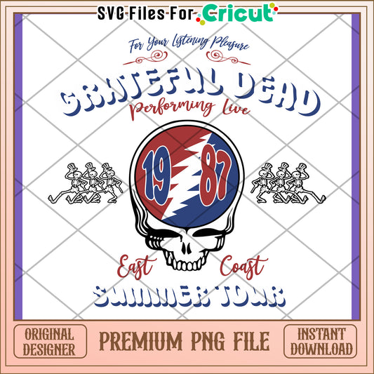 Grateful Dead 1987 Summer Tour PNG