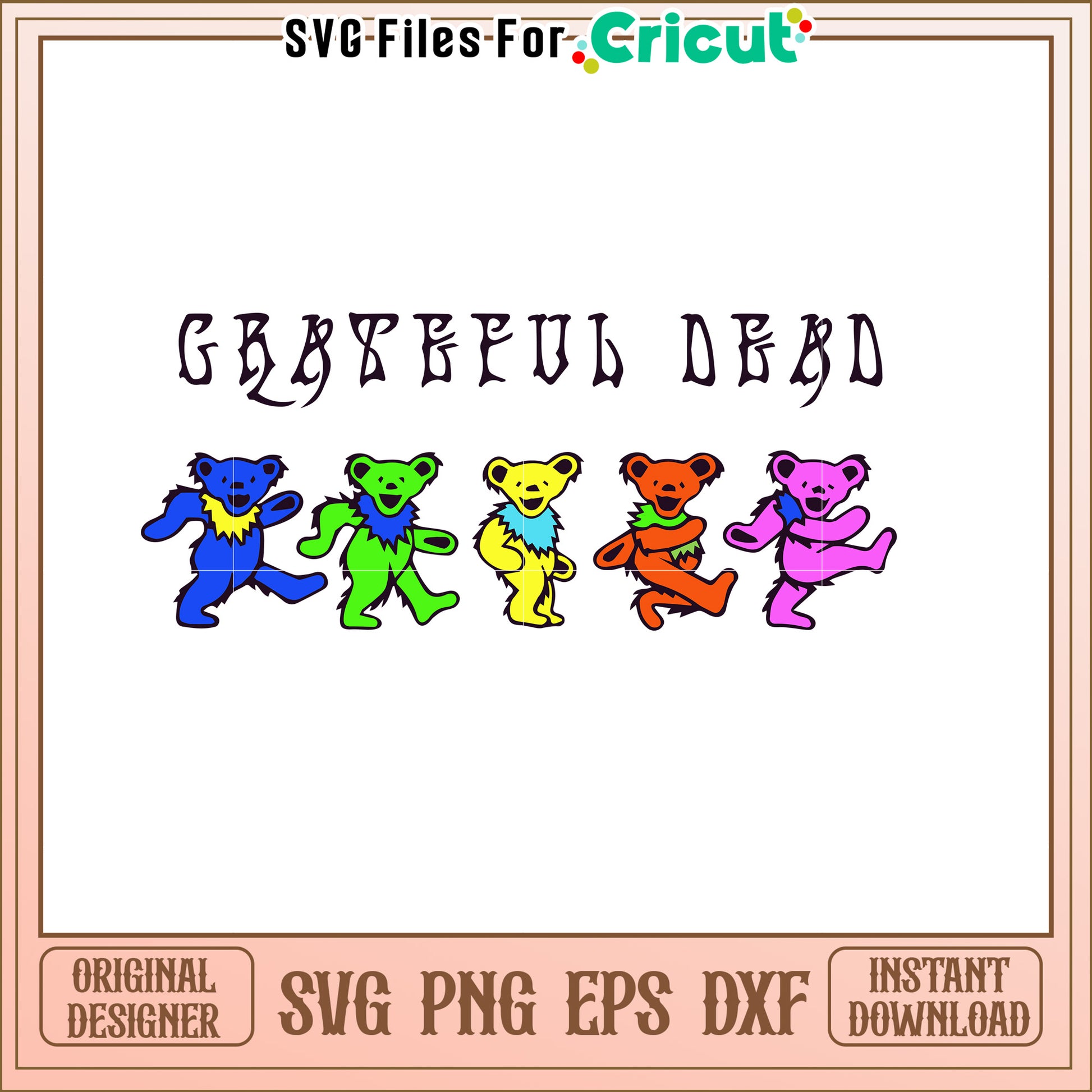 Grateful Dead Dancing Bears SVG