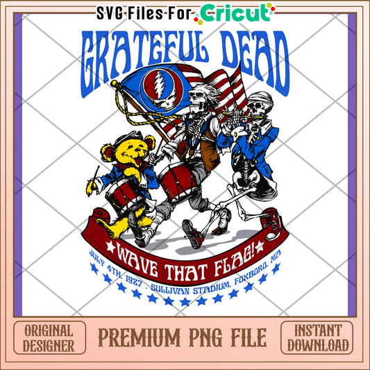 Grateful Dead Wave That Flag PNG