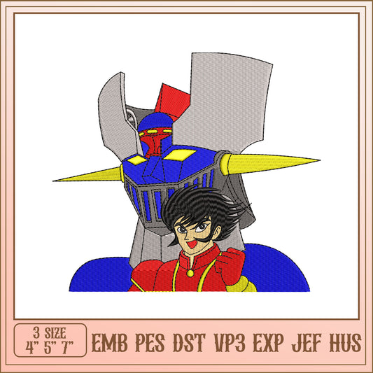 Great Mazinger Embroidery Design