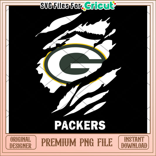 Green Bay Packers Logo PNG File, High-Quality Instant Download