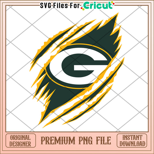 Green Bay Packers PNG design, perfect for Cricut projects and crafts
