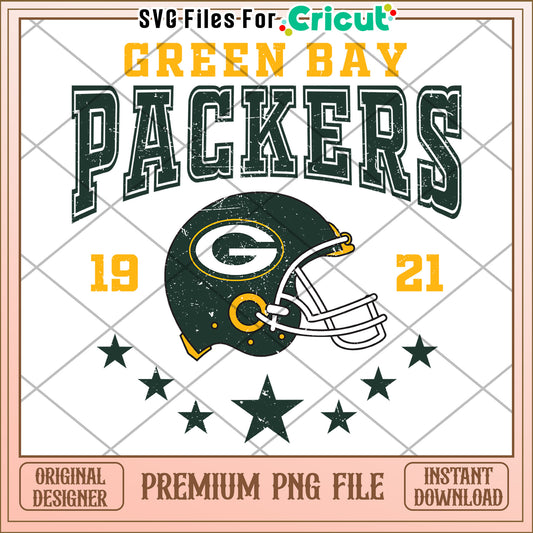 Green Bay Packers PNG design for Cricut, perfect for fans and crafters
