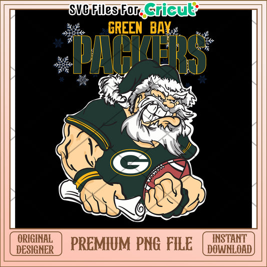 Green Bay Packers PNG design for Cricut, perfect for sports fans
