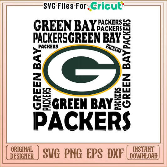 Green Bay Packers SVG Clipart Design for Fans