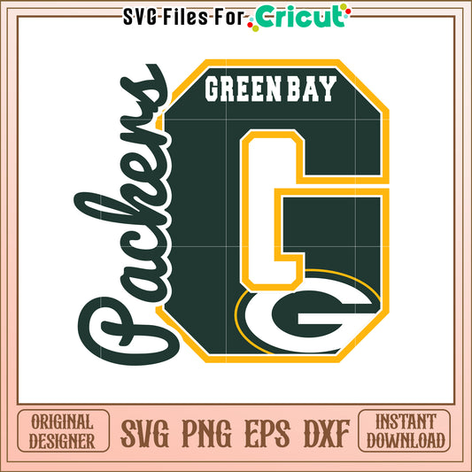 Green Bay Packers SVG Design Football Art Print