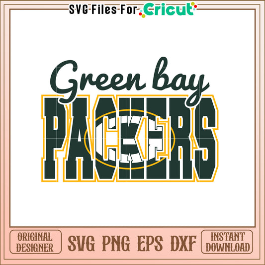 Green Bay Packers SVG Design for Football Fans