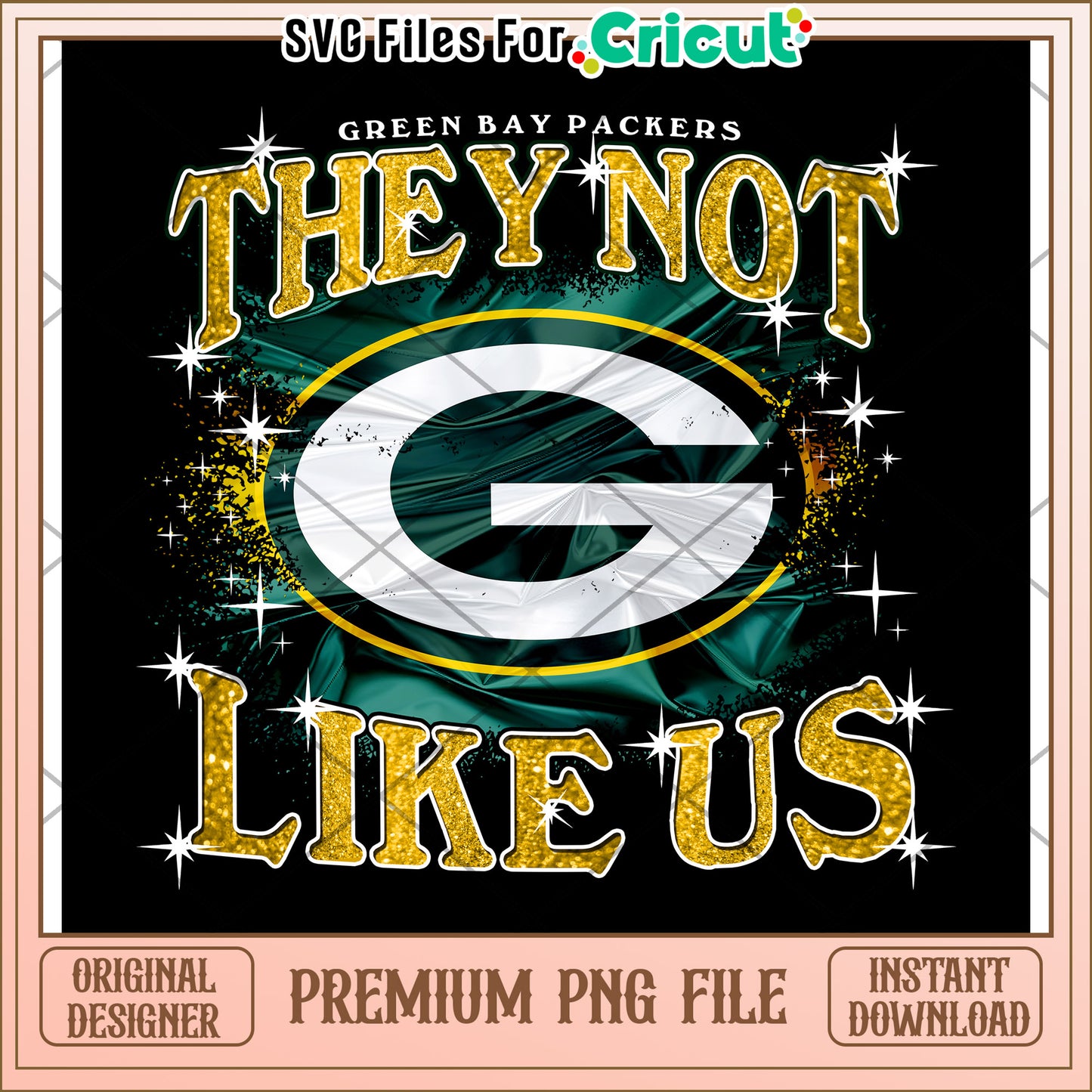 Green Bay Packers They Not Like Us Design, Premium PNG File Download