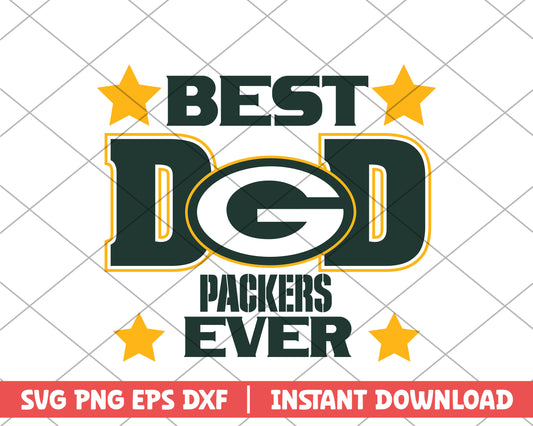 Green Bay Packers best dad ever svg, Green Bay Packers svg