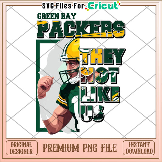 Green Bay Packers design for Cricut, premium PNG file download