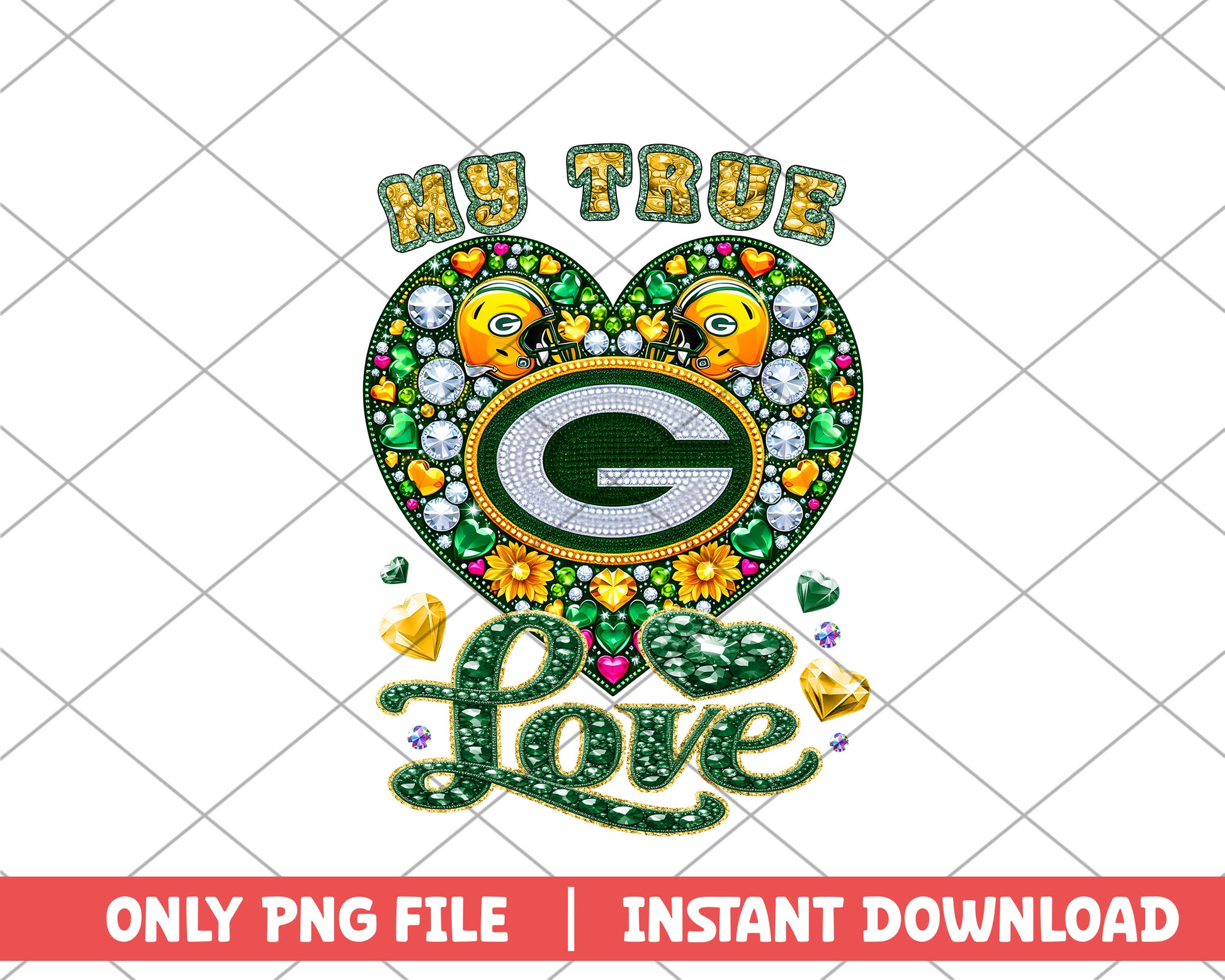 Green Bay Packers my true love png, Green Bay Packers png