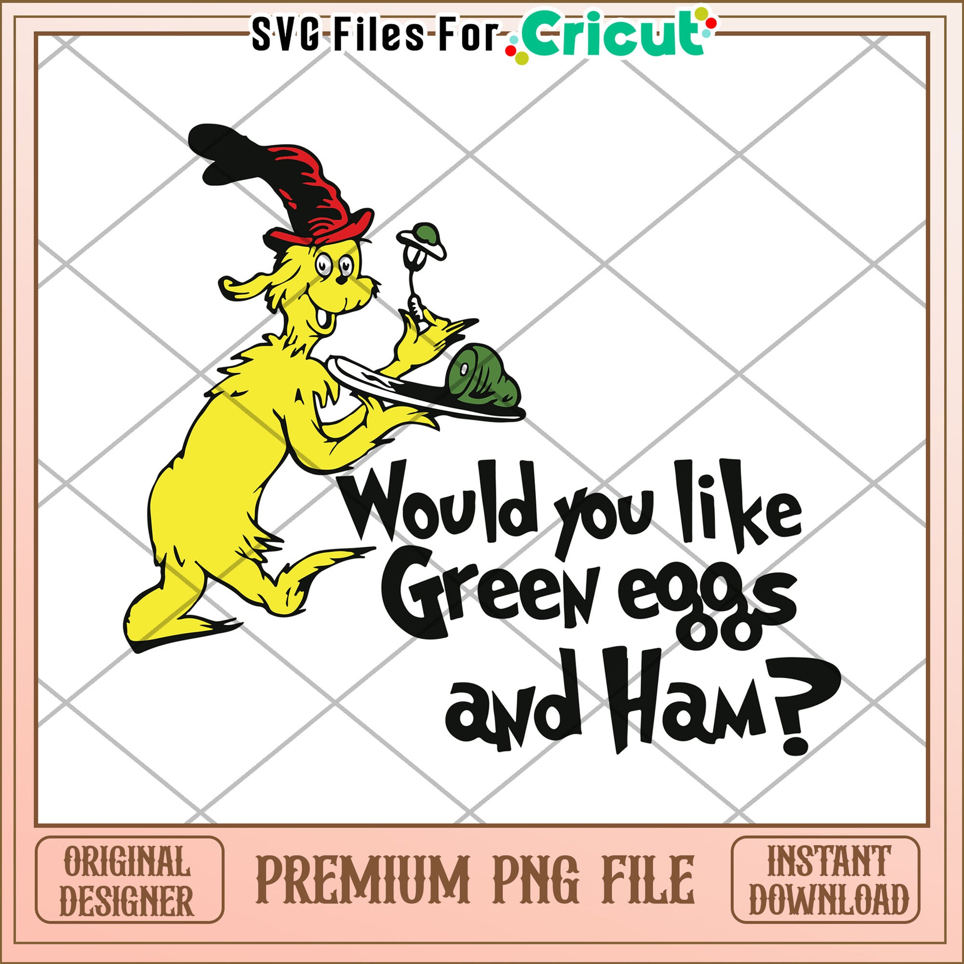 Green Eggs and Ham PNG - Instant Download