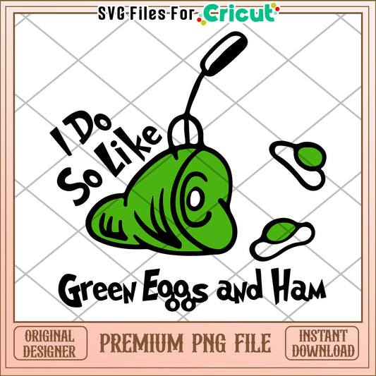 Green Eggs and Ham PNG Design