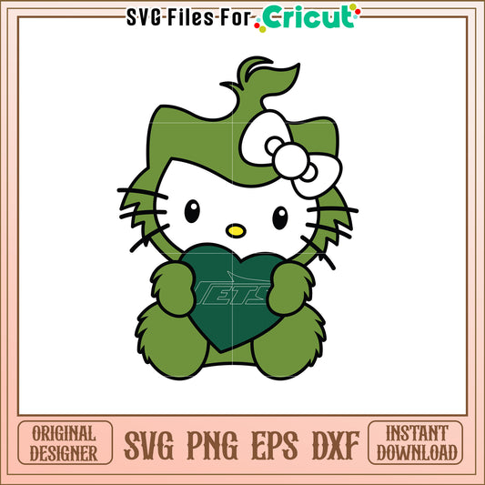 Green Hello Kitty Jets SVG Design