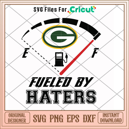 Green Bay Packers fueled by haters svg, haters svg, new nfl svg