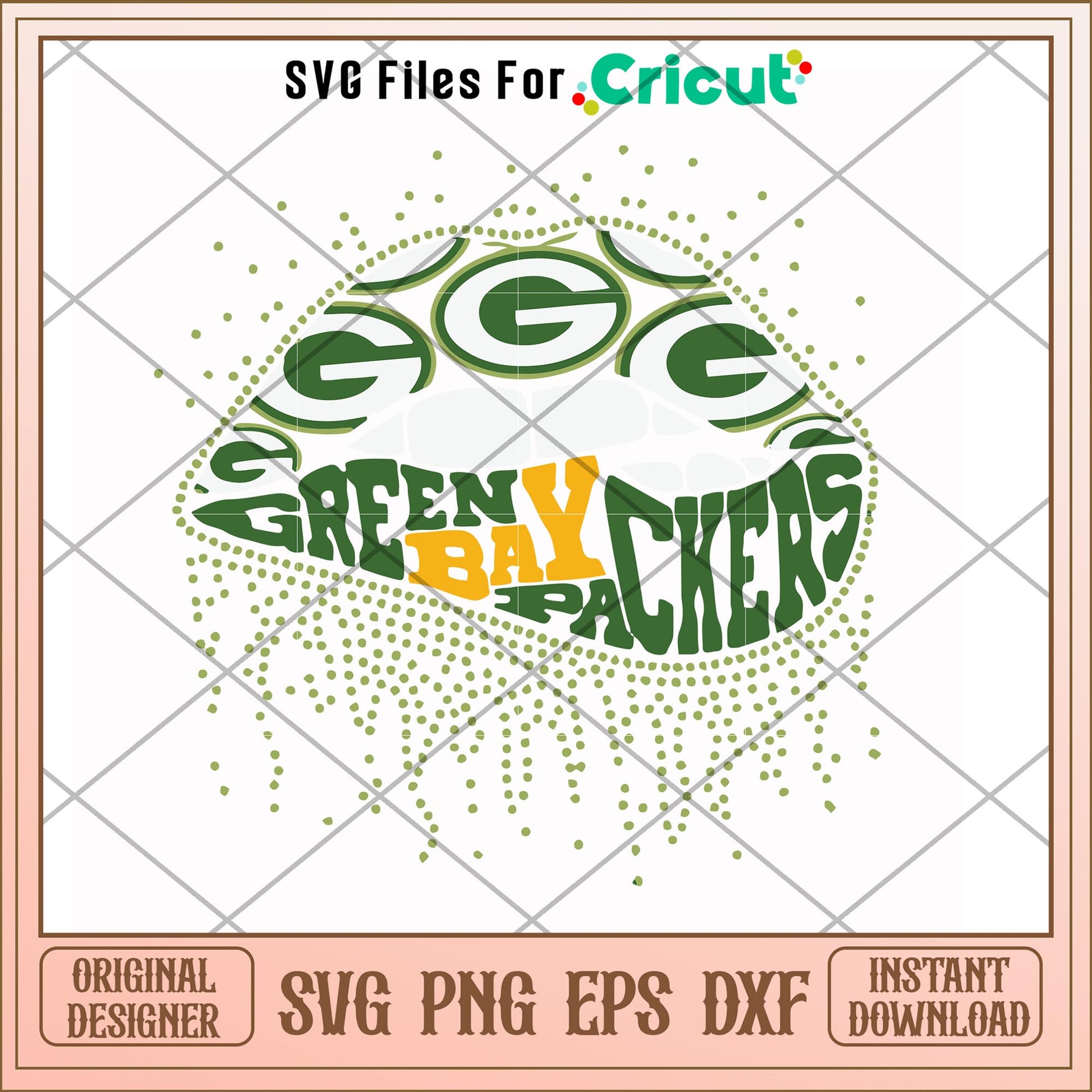Green Bay Packers lips design svg, Packers svg, new nfl svg