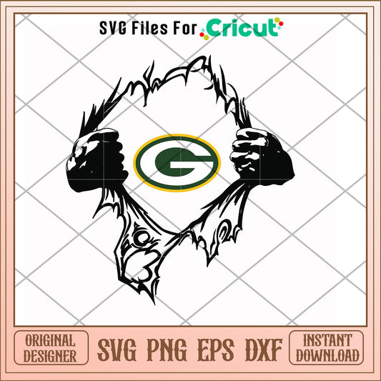 Green Bay Packers superhero svg, Packers svg, new nfl svg