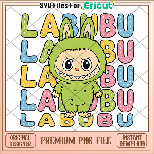 Green labubu png, funny labubu png, labubu toys png