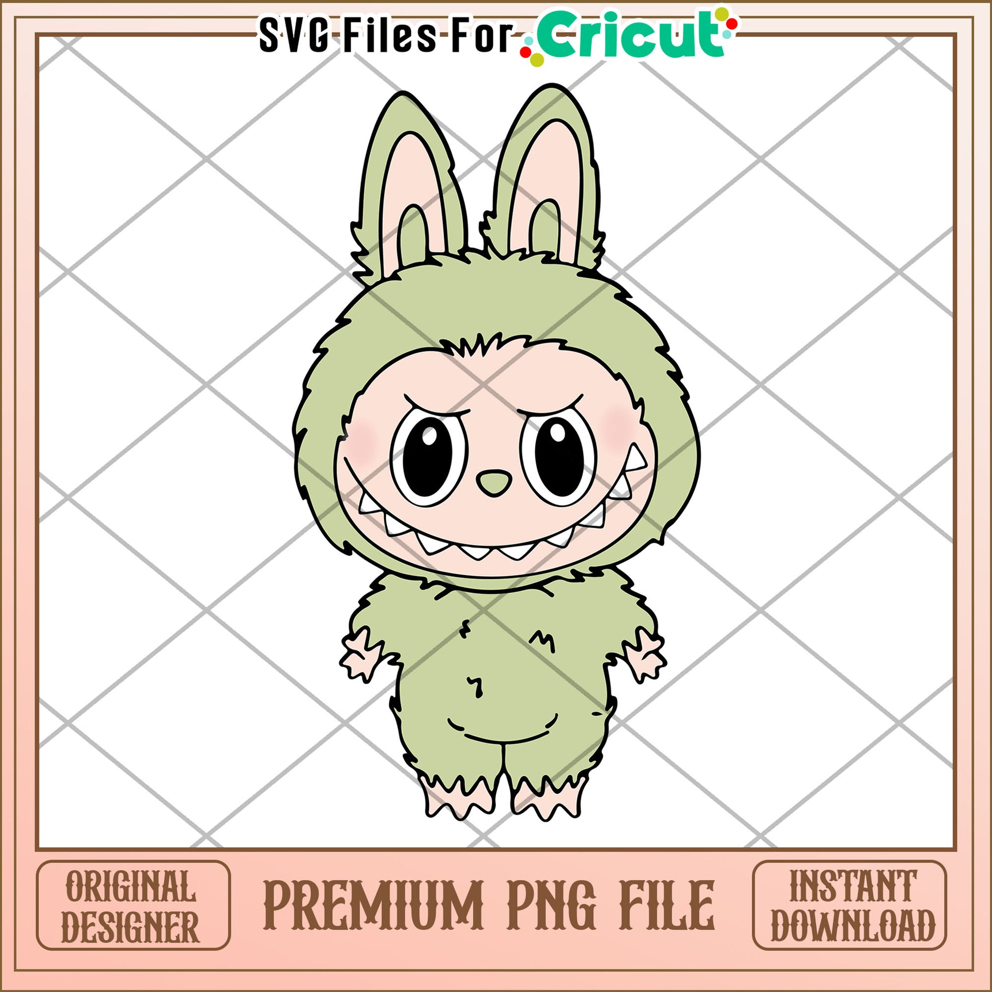 Green labubu png, labubu png, have a seat labubu​ png