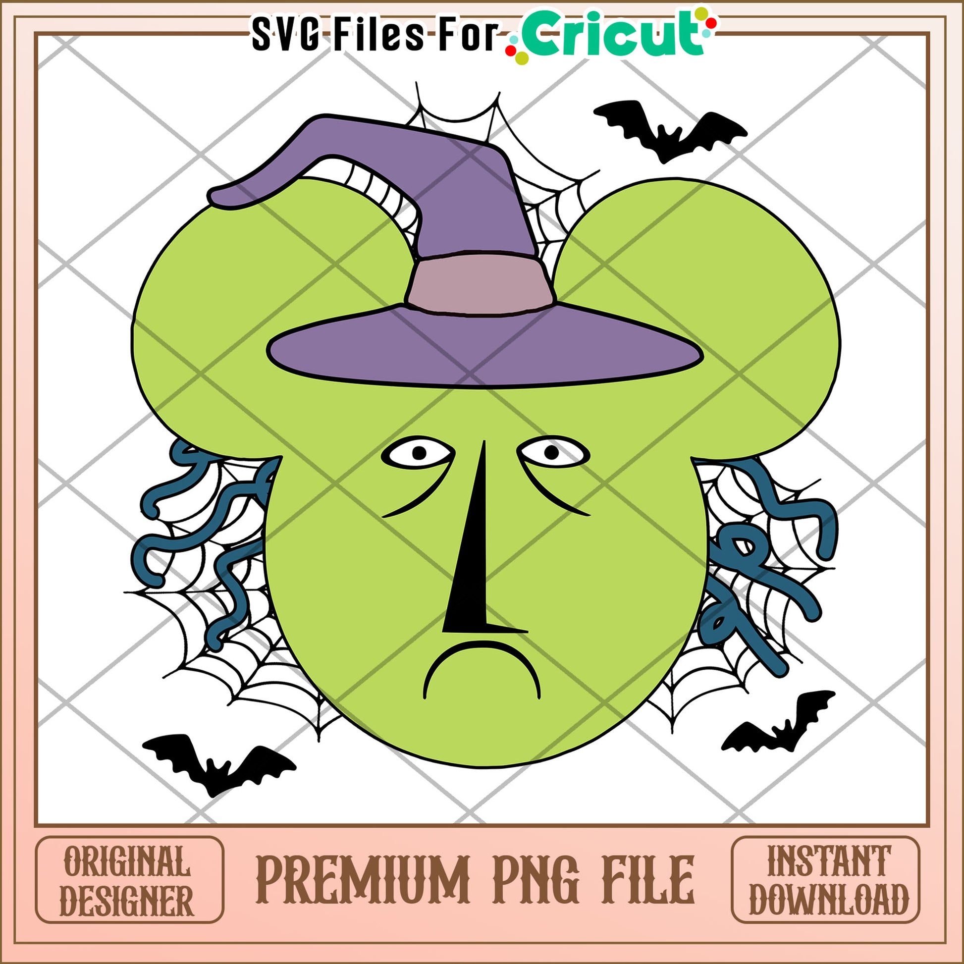 Green mayor mickey head png, spooky png, halloween countdown​​ png