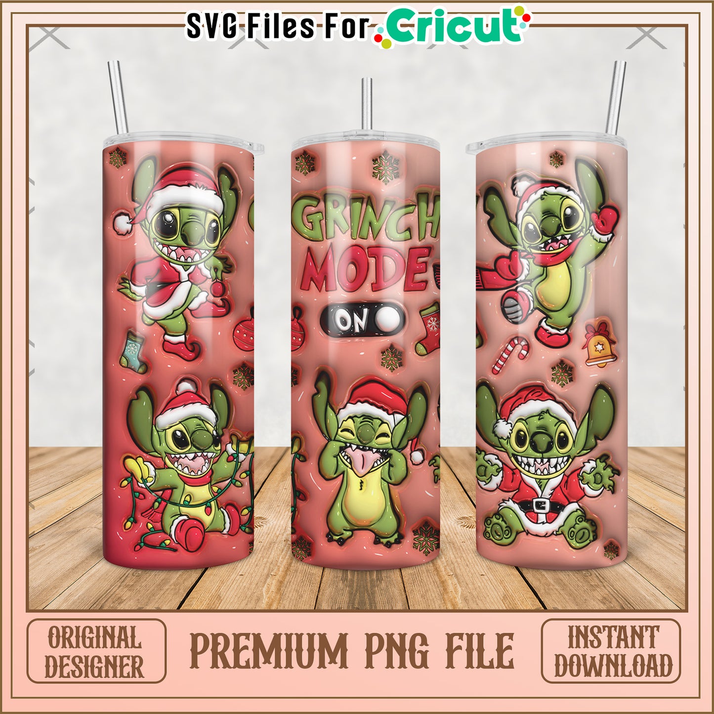 Green stitch tumbler png, disney cartoons png, disneyland png