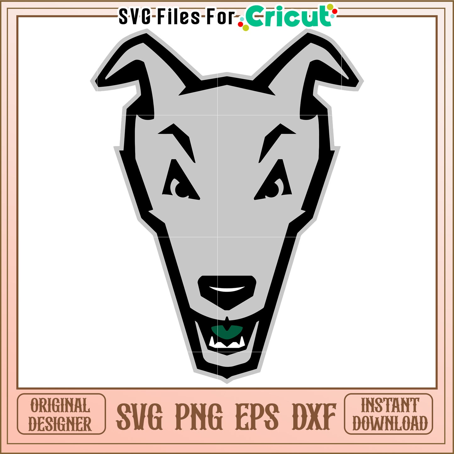 Greyhound Dog SVG File for Cricut, Perfect for Crafting Projects and Designs