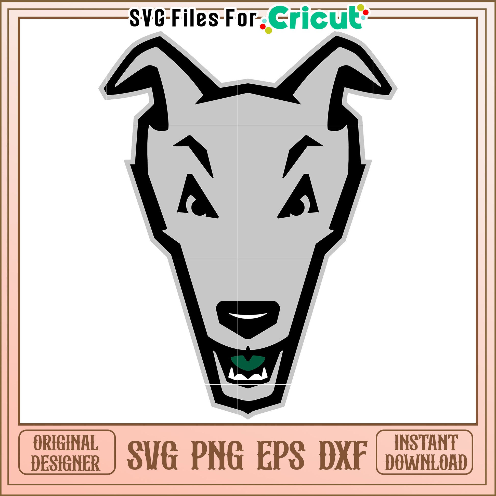 Greyhound Dog SVG File for Cricut, Perfect for Crafting Projects and Designs