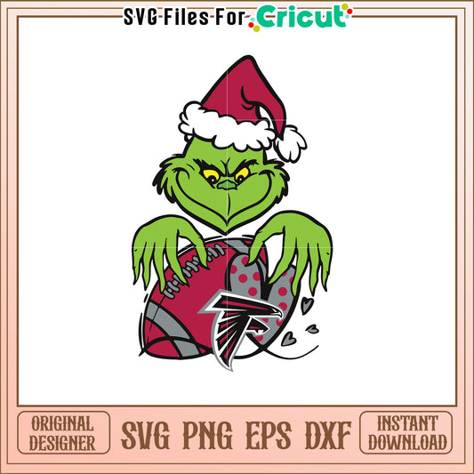 Grinch Atlanta Falcons SVG Design