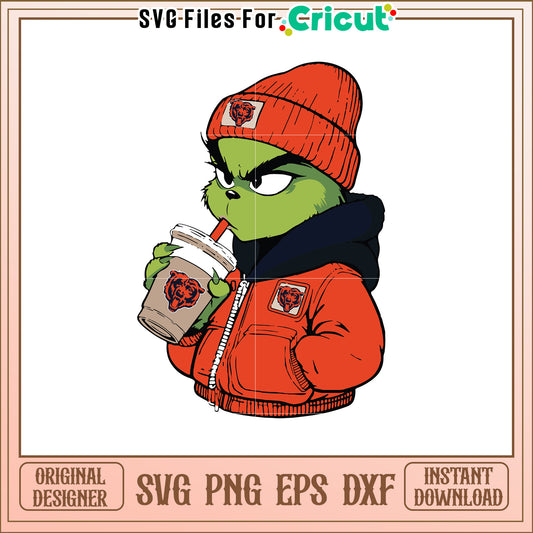 Grinch Bears SVG Design