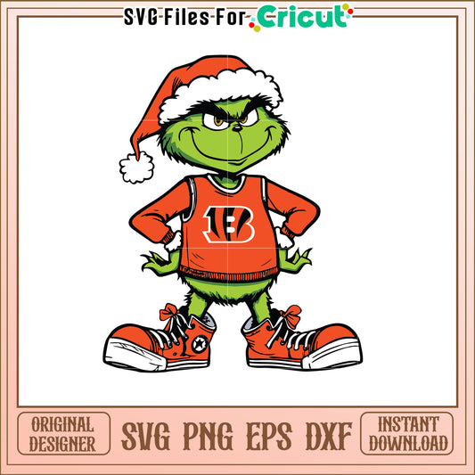 Grinch Bengals SVG Design