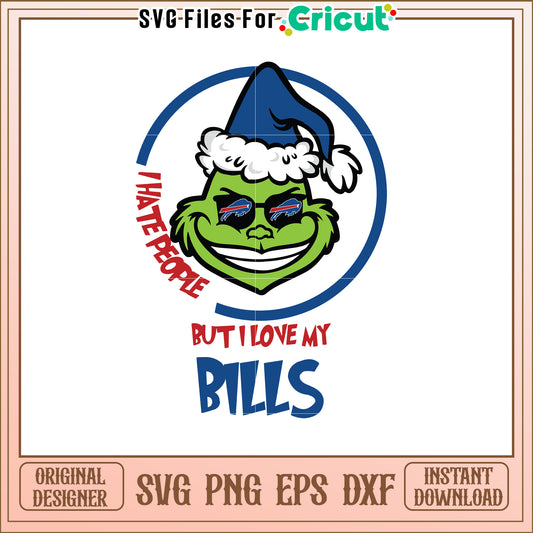 Grinch Bills SVG Design Buffalo