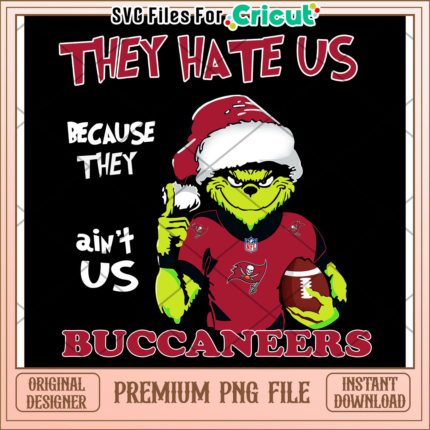 Grinch Buccaneers PNG Design, Perfect for Craft Projects and Gifts