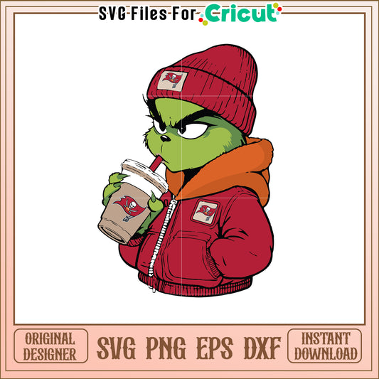 Grinch Buccaneers SVG Design