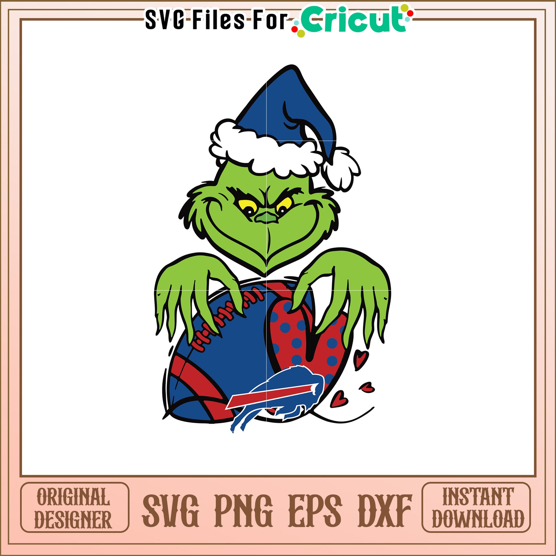 Grinch Buffalo Bills Christmas SVG