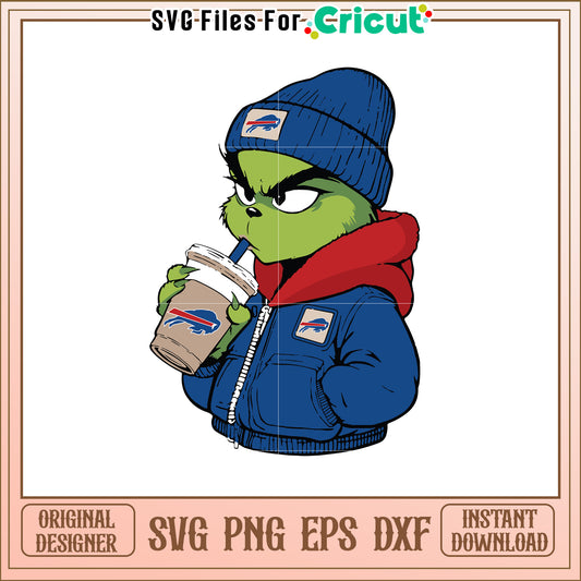 Grinch Buffalo Bills SVG Design