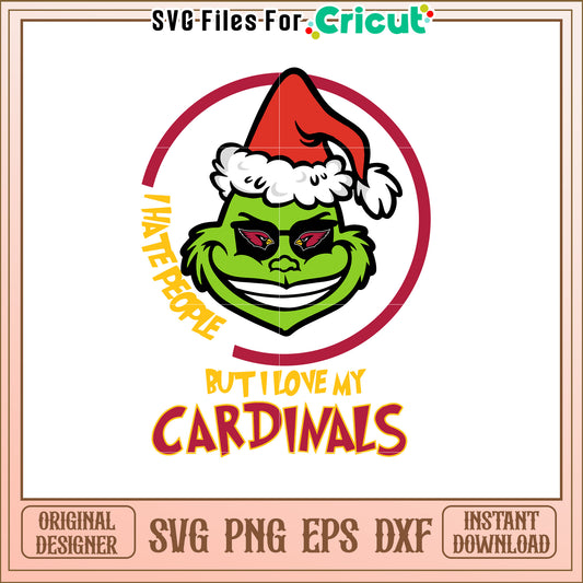 Grinch Cardinals SVG Design