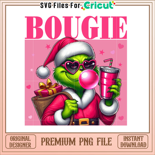 Grinch Christmas PNG Pink Xmas Grinch Image