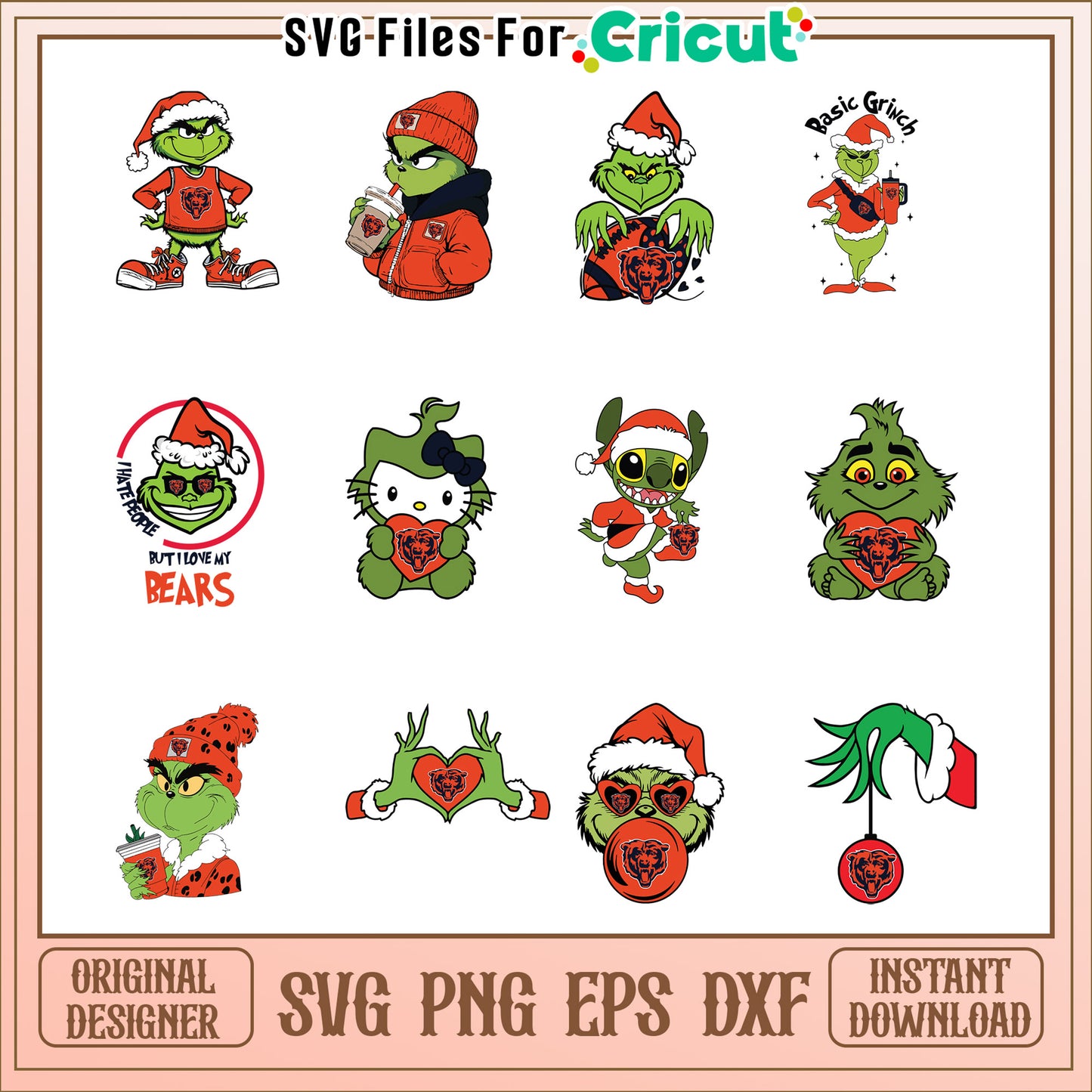 Grinch Christmas SVG Bundle Instant Download