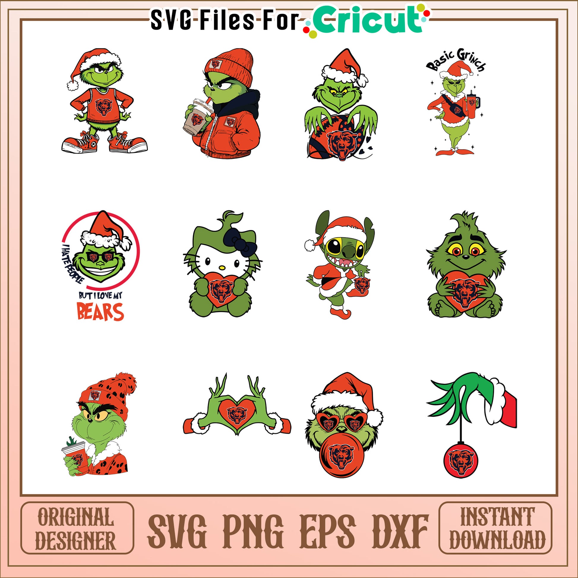 Grinch Christmas SVG Bundle Instant Download