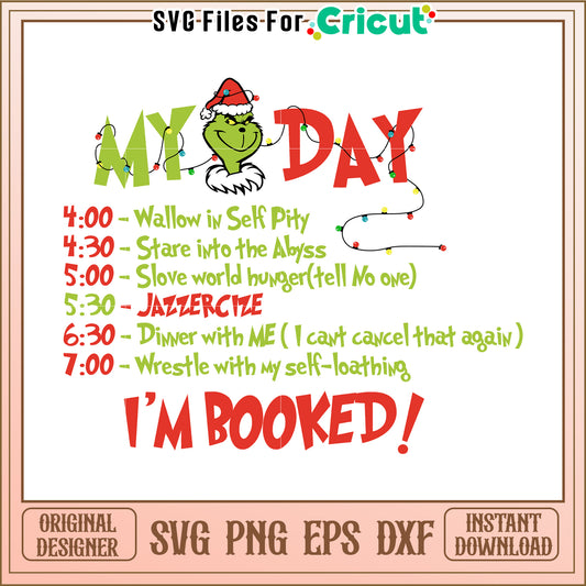 Grinch Christmas SVG Design Instant Download