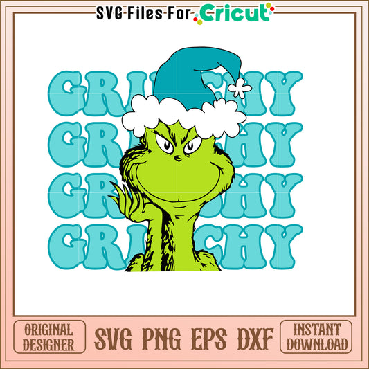 Grinch Christmas SVG Design for Holiday Celebrations 2023