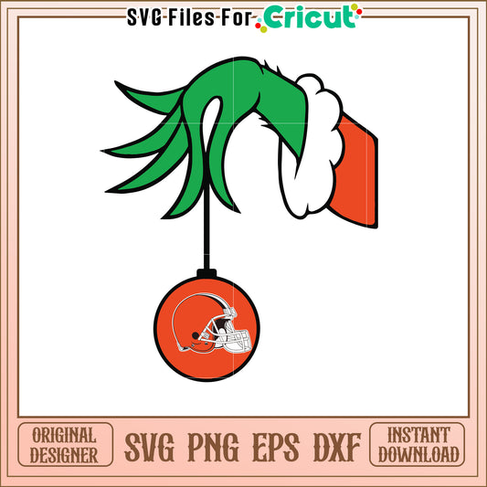 Grinch Cleveland Browns SVG Design