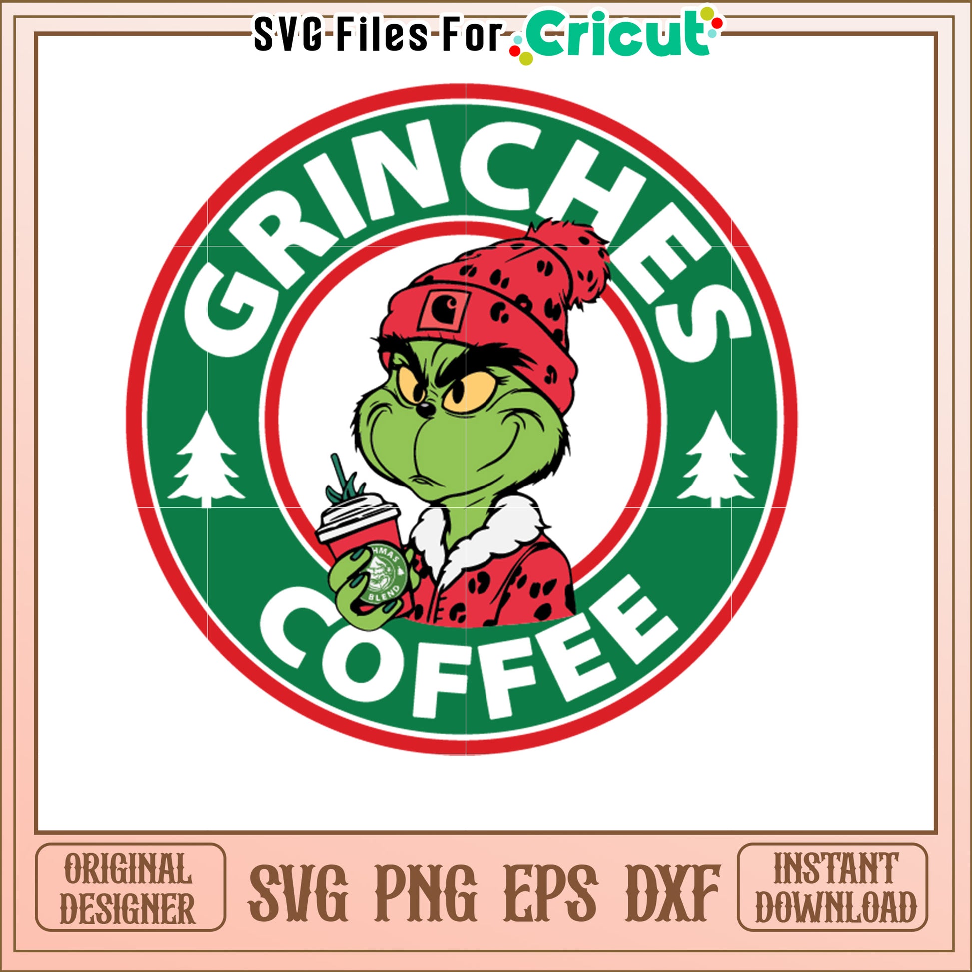 Grinch Coffee SVG Design