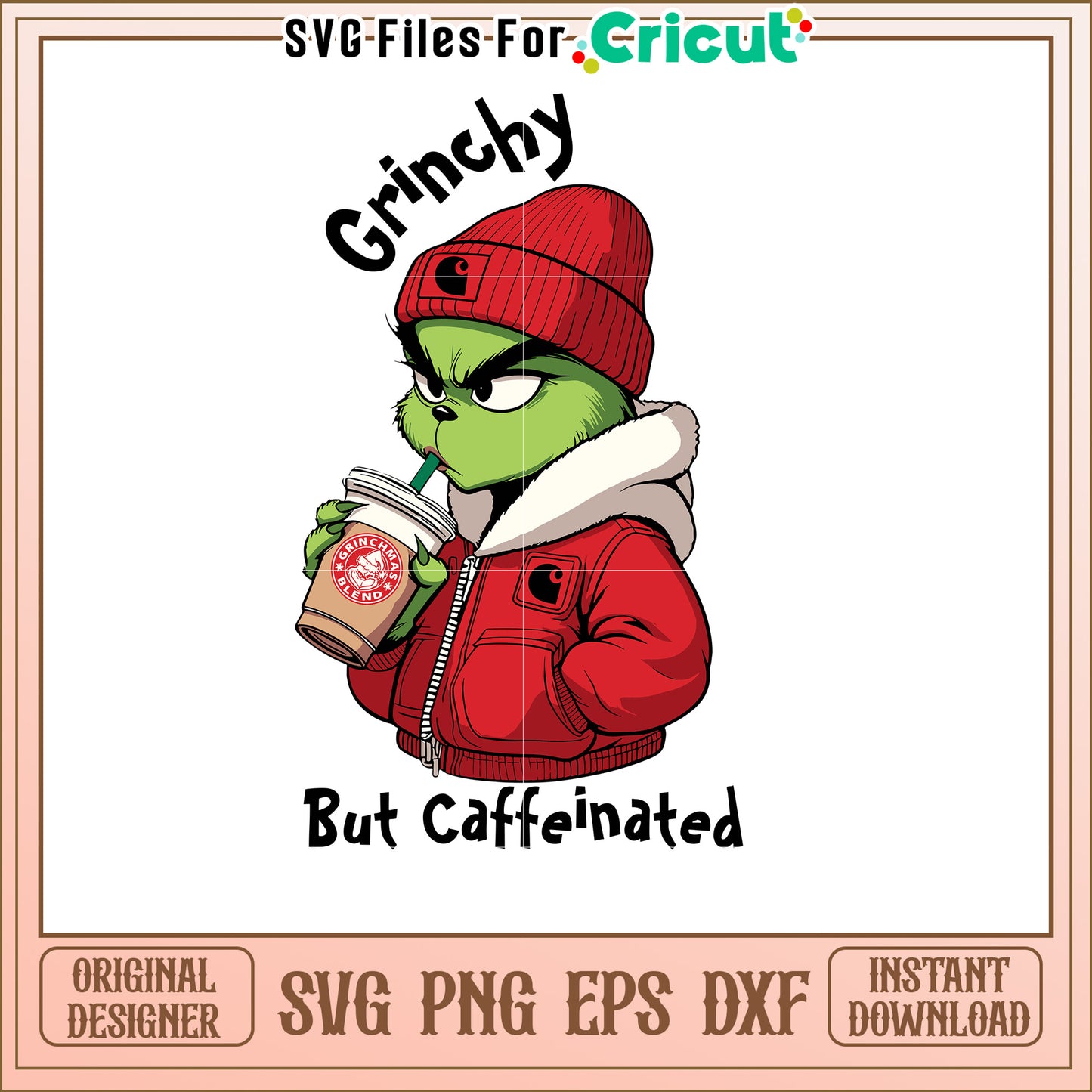 Grinch Coffee SVG Graphic