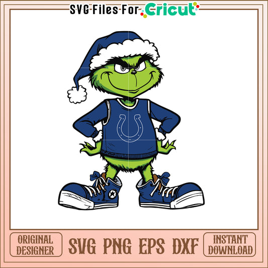 Grinch Colts SVG Design