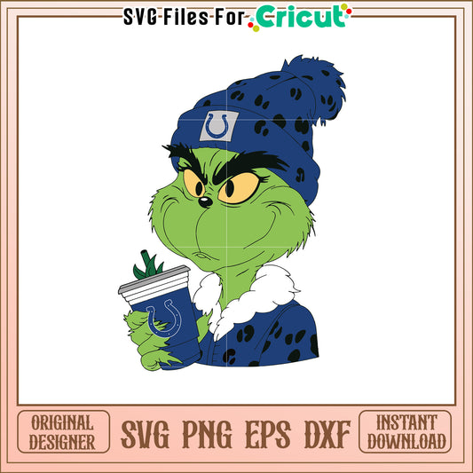 Grinch Colts SVG Design Download